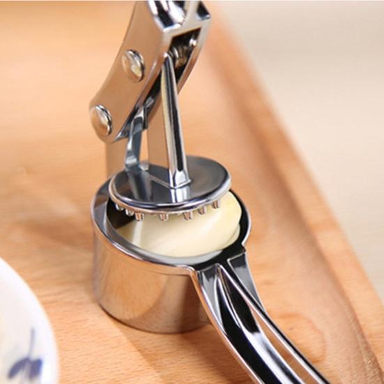 Пресс для чеснока из нержавеющей стали, ручная чеснокодавилка, инструмент для легкой нарезки чеснока, имбиря, орехов