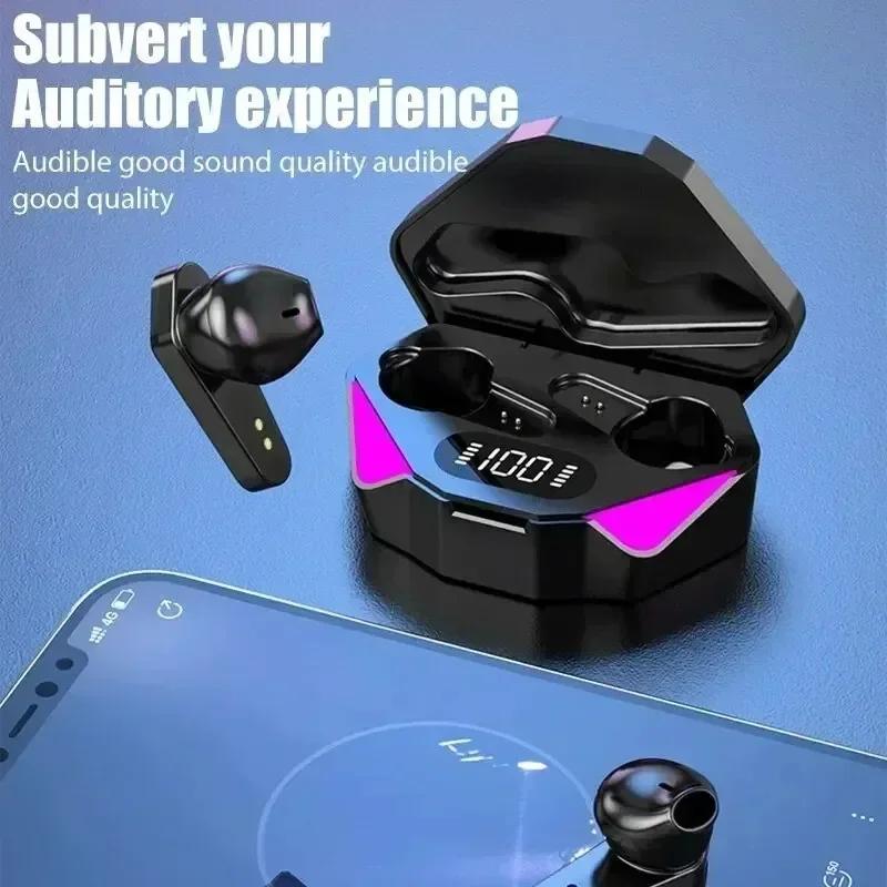 TWS Wireless Headphones Wireless Earbuds Bluetooth Headphones with Premium Drivers Deliver Rich, Detailed, and Balanced Sound