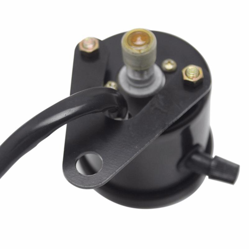 1pcs Universal Motorcycle Speedometer Odometer 12v Dual Speed Meter With Led Indicator