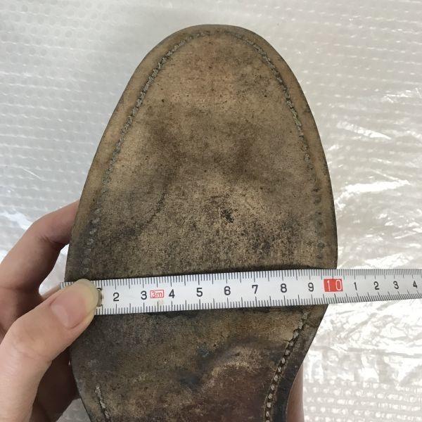 90-е? Винтажные туфли Allen Edmonds Hastings Wholecut, сделанные в США, 8D / 25.5-26.0см / Коричневые классические туфли(ИСПОЛЬЗОВАЛ)