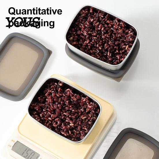 Металлические контейнеры Easy Clean из нержавеющей стали 304, ланч-бокс с герметичной крышкой, герметичный контейнер для хранения продуктов для приготовления еды и поездок на работу, для микроволновой печи