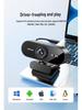 4K Ultra HD Live Streaming Camera with Microphone for Desktop, Online Classes, Conferences, and Beauty Sessions