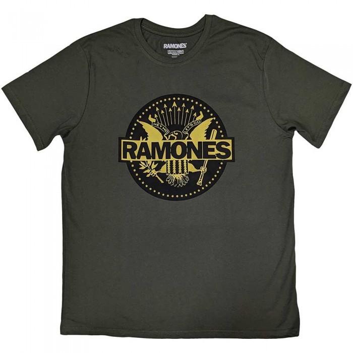Ramones Unisex Adult Gold Seal T-Shirt