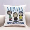 NNirvana Band Kurt Cobain  Doublesided print Pillow Case for Sofa Living Room Home office Decor Protective Cover