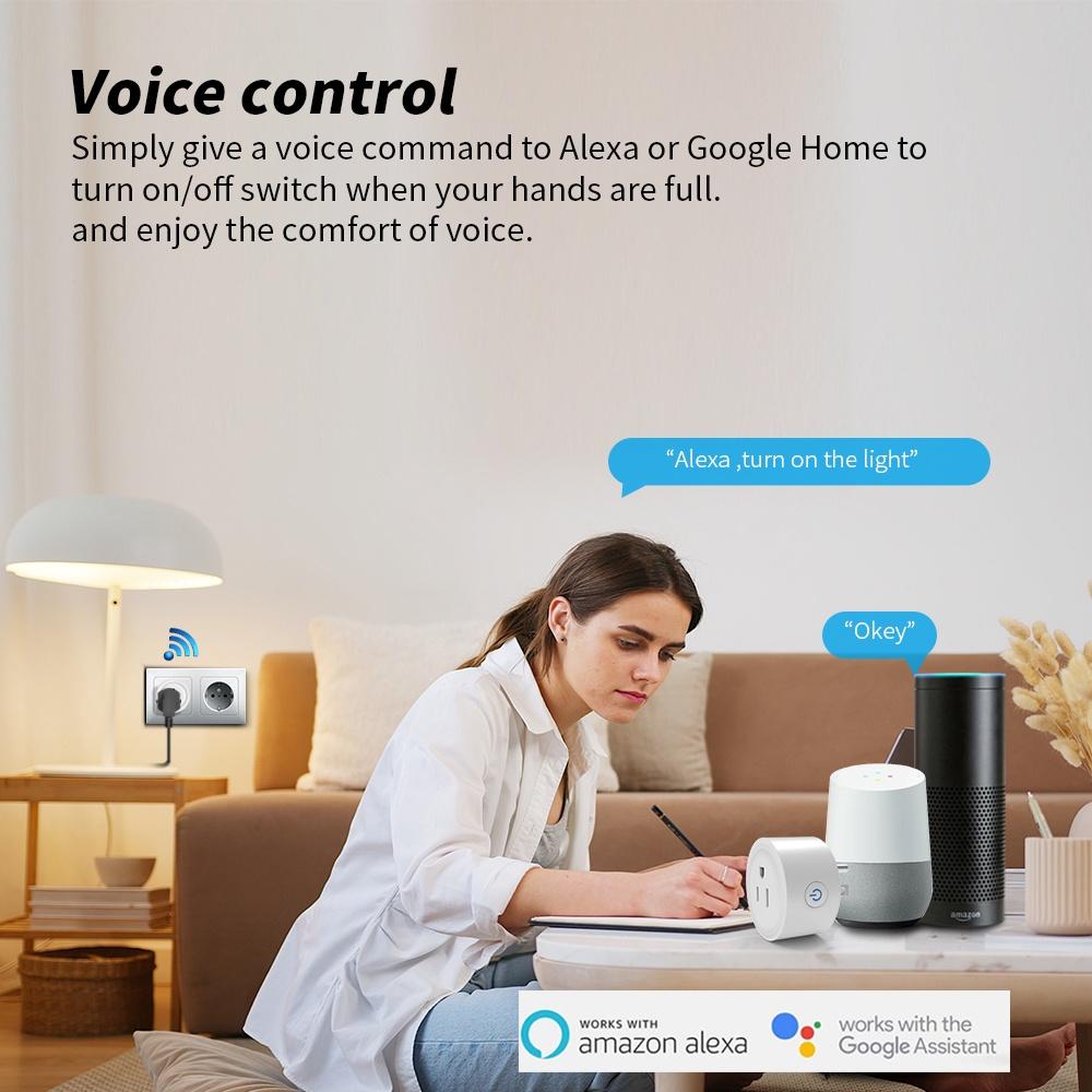 Sixwgh Homekit Розетка 16a Us Plug Адаптер Приложение для автоматизации умного дома Дистанционное управление Поддержка Siri Voice Google Home Alexa