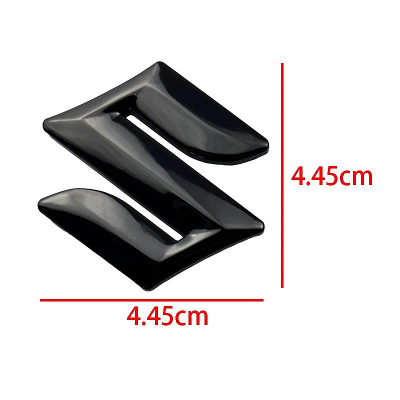 HECQ4 4.45cm Metal Car Steering Wheel Logo Badge Sticker for Suzuki Swift Jimny Grand Vitara Alto SX4 Alivio Samurai Emblem Decoration