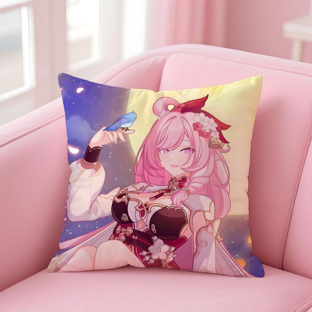 Honkai Impact 3rd Cushion Cover Pillow Case Soft Friendly Fabric Concealed Zipper