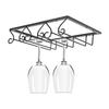 Подвесная железная стойка для винных стаканов в форме сердца, держатель для бокалов, полка-органайзер, украшение, 3 слота