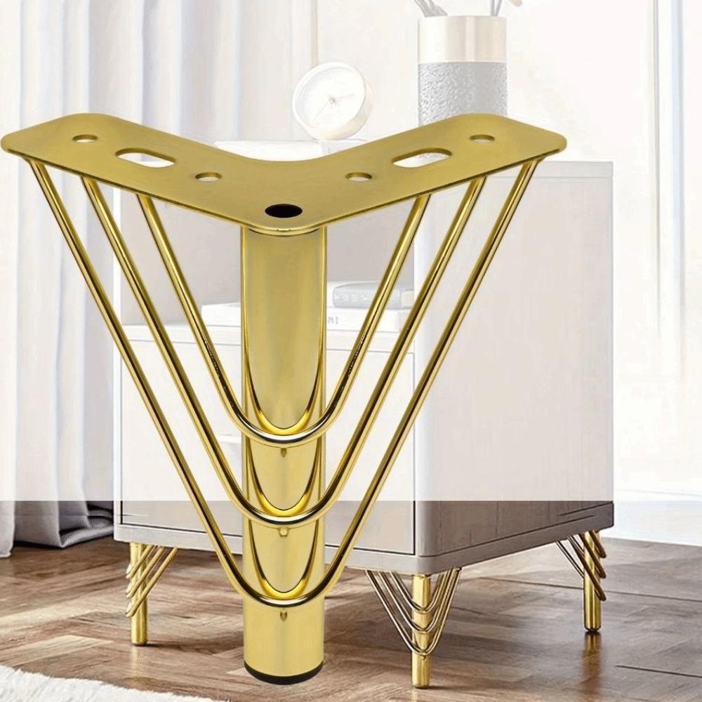 15cm Height Metal Furniture Feet Thickened Design Triangular Metal Legs Furniture Legs TV Cabinet