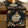 Лунная фонарик Рамадана Цветок Льняная дорожка на стол Декор для вечеринки Многоразовая Ид Мубарак Кухонный обеденный стол Дорожка Декорации Рамадана