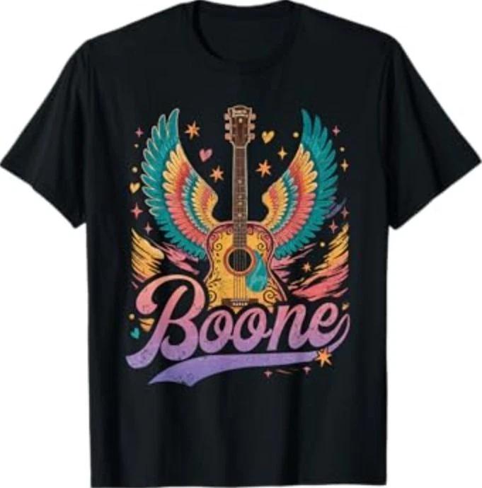 Boone Personalized Name Vintage Retro Girls Woman Man T-Shirt