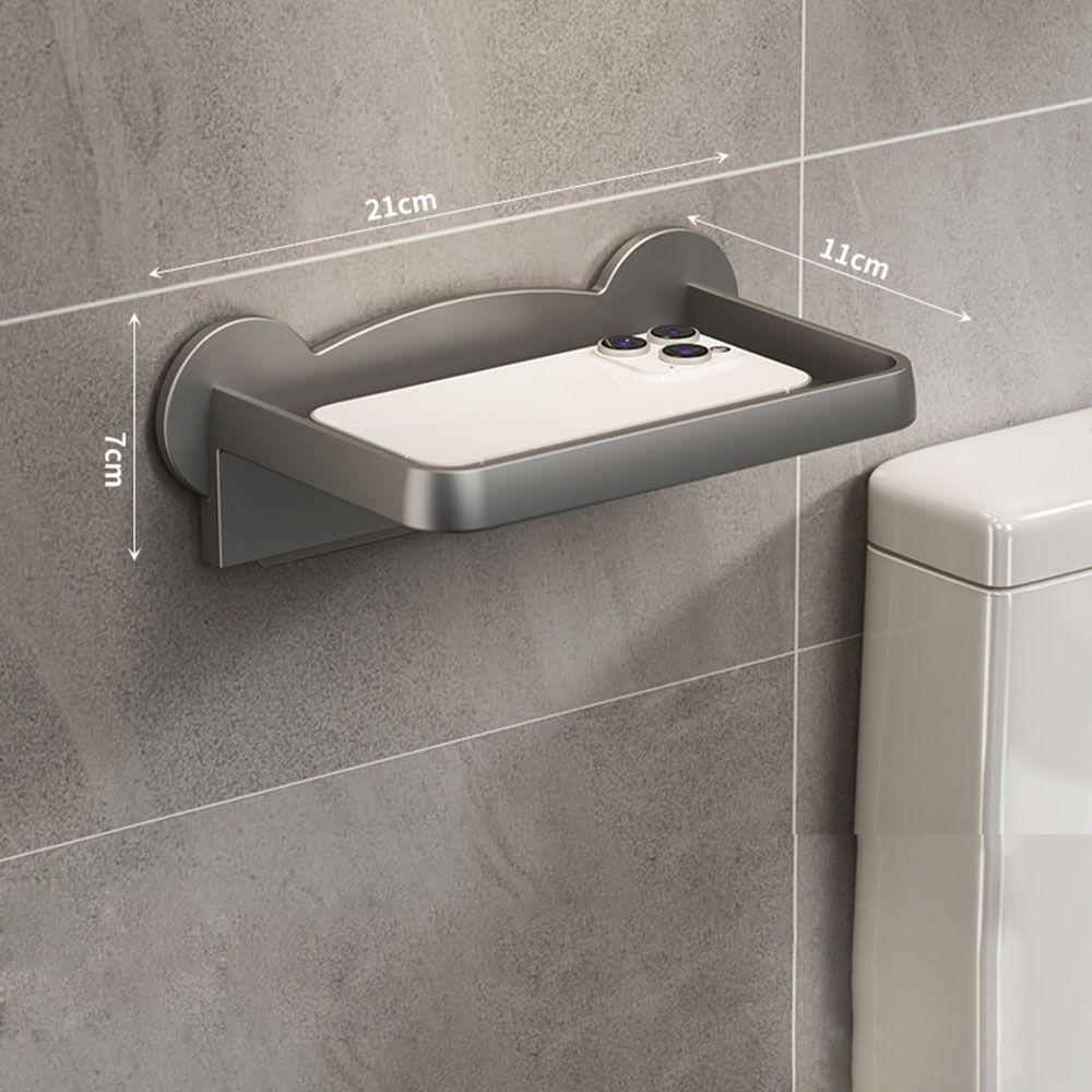 Держатель для туалетной бумаги без сверления, настенный, коробка для салфеток, полезная подставка для мобильного телефона, дом