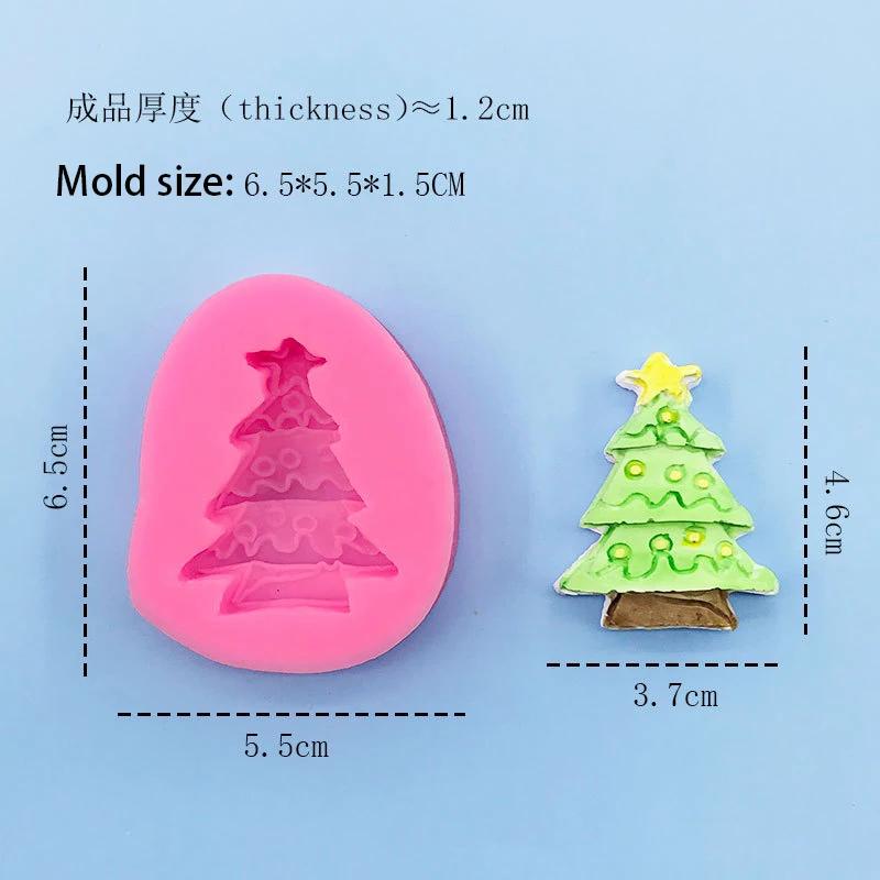 New 3D Christmas Tree Silicone Mold Chocolate Fondant Soap Making Art Resin Mould DIY Party Cake Decoration Kitchen Baking Tools