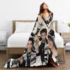 Kpop Group Lngshot  Blanket Multi-size Warm Cozy Fluffy  Throw Blankets for Sofa Couch and Bed
