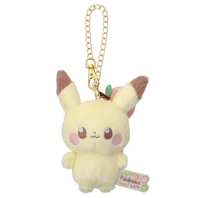 Takara Tomy Arts Плюшевая игрушка-маскот с цепочкой Пикачу Плюшевая игрушка Высотой примерно 13 см (ТАКАРАТОМИ ИСКУССТВА) Покемон ПокеПис (Цветная версия) Игрушка,