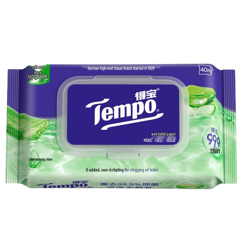 Tempo Смываемая влажная туалетная бумага
