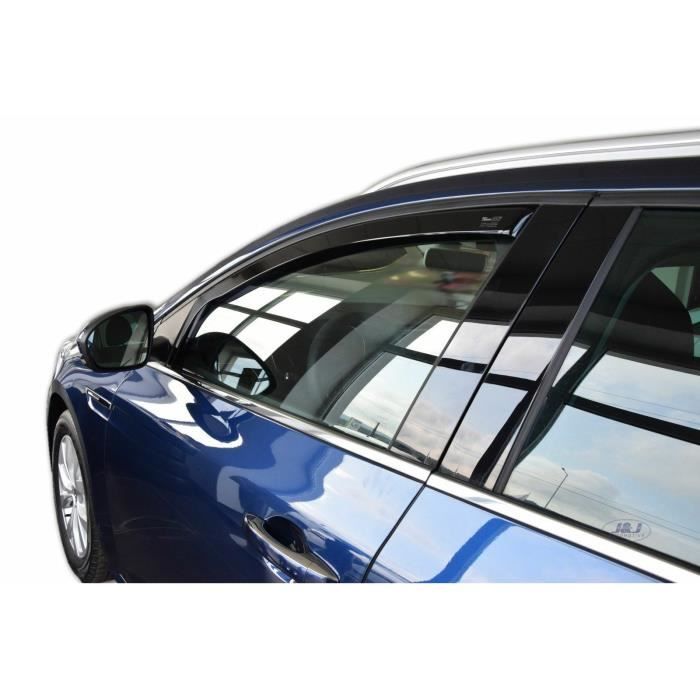J&J AUTOMOTIVE | Heko Deflecteurs d'air Déflecteurs de Vent Pour Renault Megane 4 Grandtour 2016-Pré