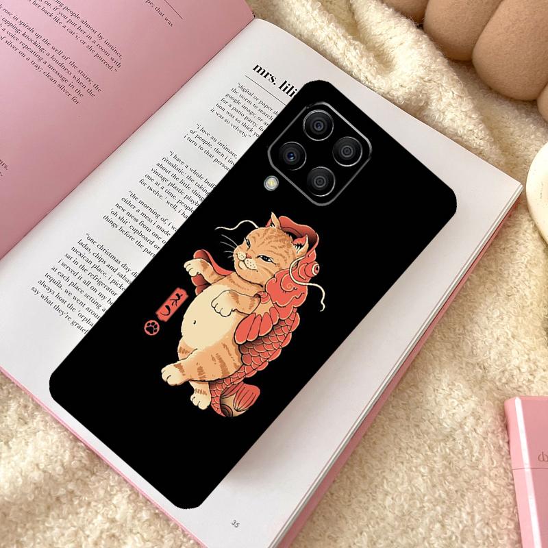 Чехол-кейс Ukiyo-e Самурай Кот Неко Рамен Для Samsung Galaxy M31 M13 M11 M12 M14 M15 M06 M16 M36 M56 M53 M32 M52 M35 M55 M34 M54