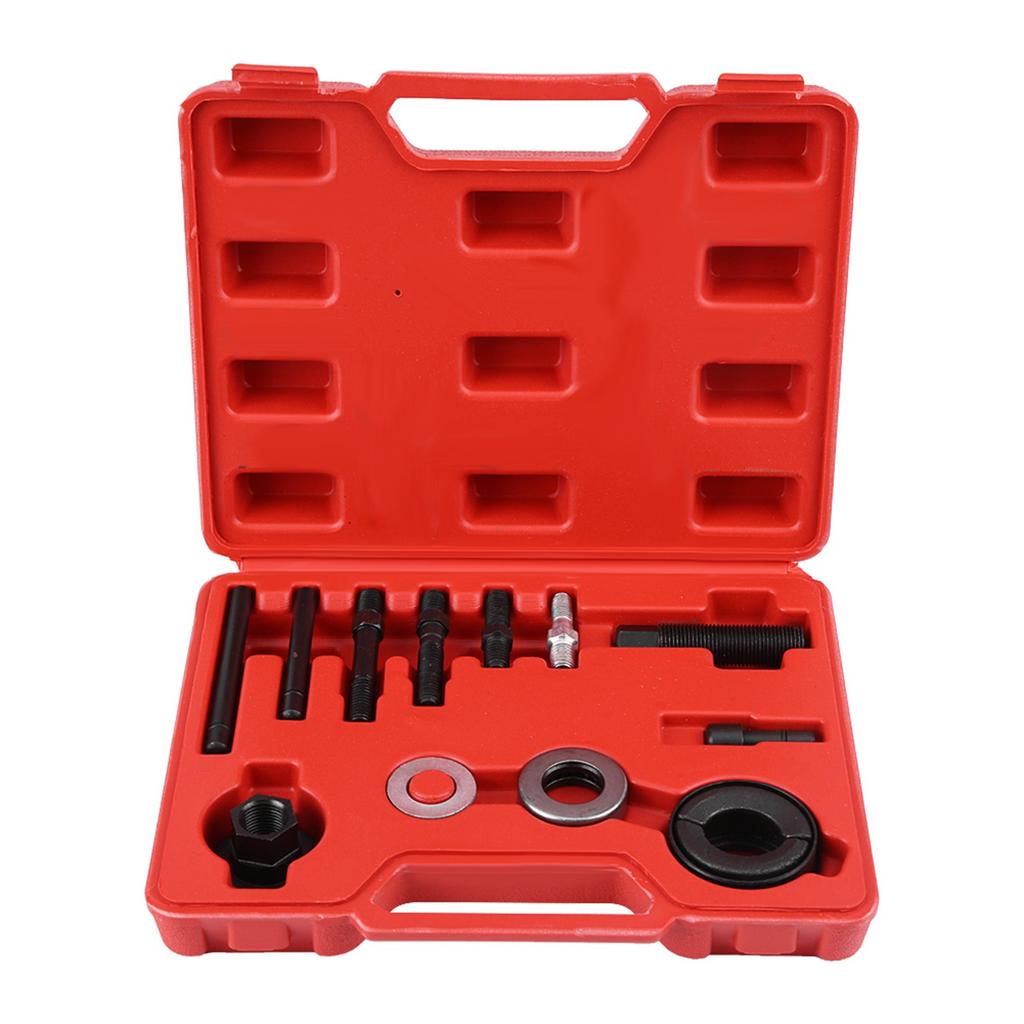 12 Pcs Car Power Steering Alternator Pump Pulley Puller Remover Disassembly Installer Tool