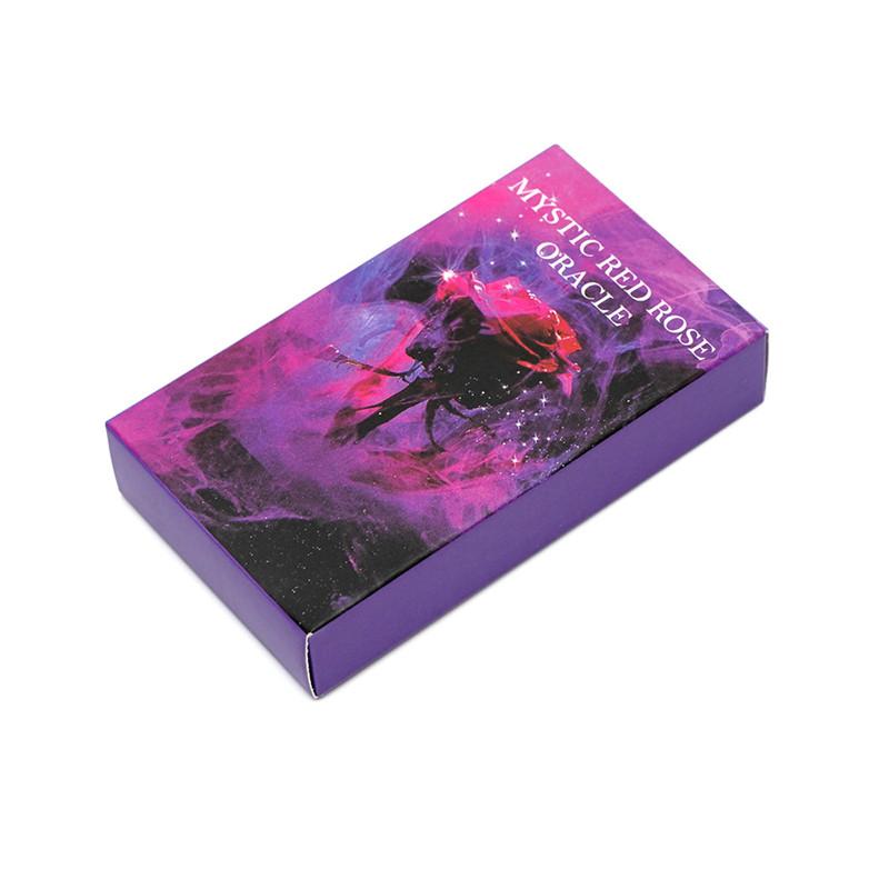 Mystic Red Rose Oracle Cards A 53 Oracle English Visions Divination Edition Deck Borad Playing Games