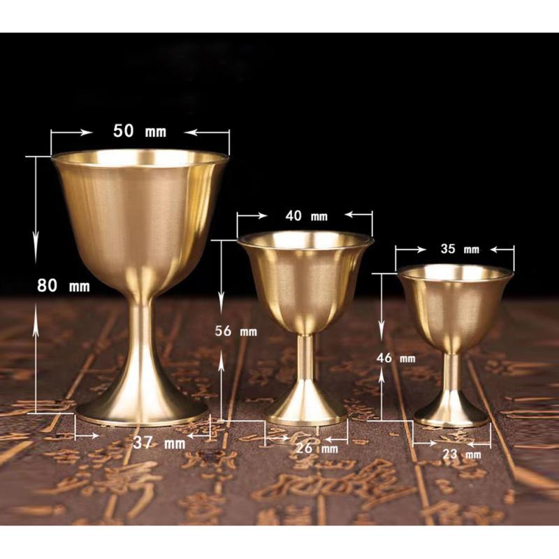 Бокал для вина, латунные ретро-украшения в китайском стиле, стаканы для питья, домашний бокал для вечеринки, бокал для вина