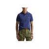 Polo Ralph Lauren Logo Slim Fit Рубашка поло с коротким рукавом Мужская верхняя часть Синяя 710680784-410