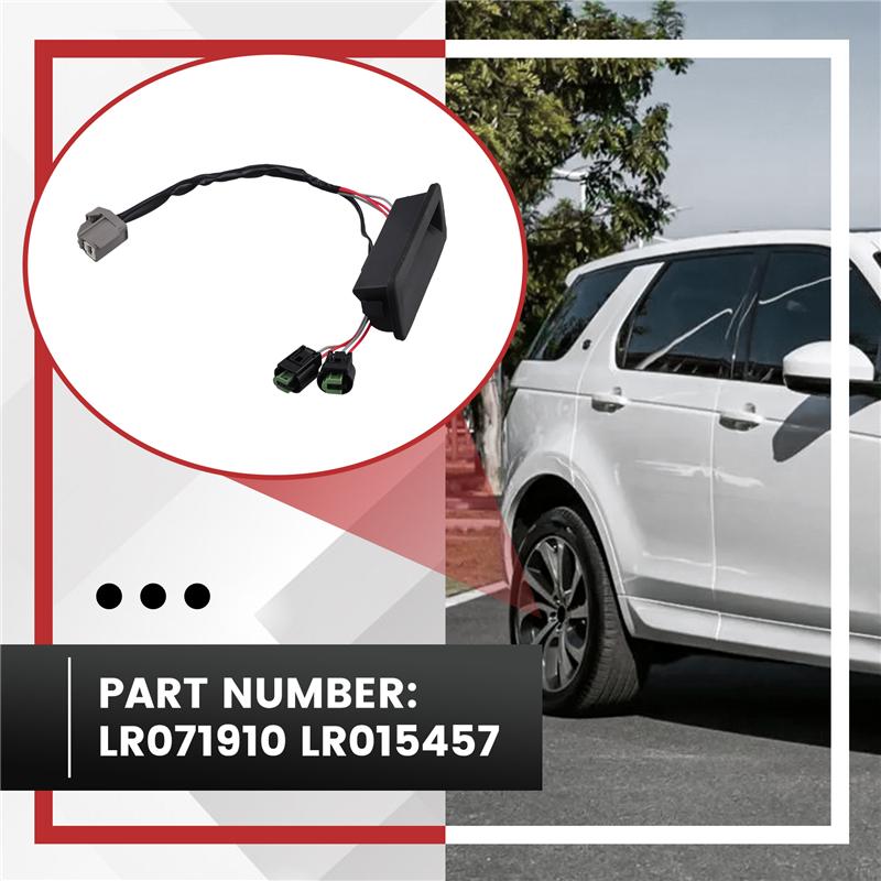 Car Tailgate Release Handle Rear Trunk Opener Switch LR071910 LR015457 For Land Rover Discovery 3 4-A87Q