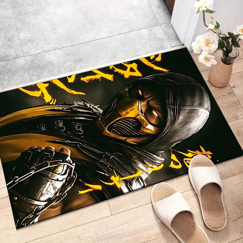 1pc M-Mortal Kombat1 Design Printed Area Rug Carpet for Bedroom Living Room Home Decor Rugs Mat Non Slip Mat Rug for Bedside