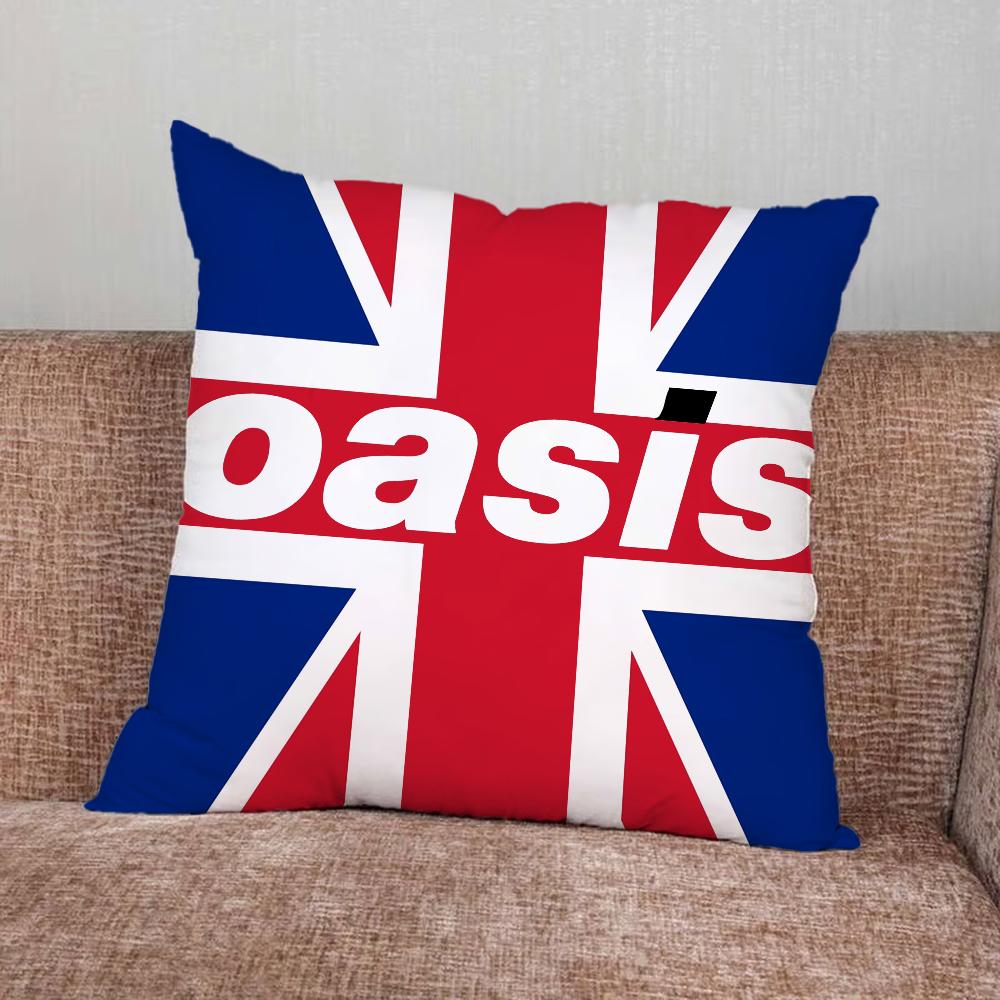 Подушка с принтом группы Music O-Oasis Наволочка для Дома Спальни Машины Офиса Декора Гостиной Подушка на Диван Подходящая