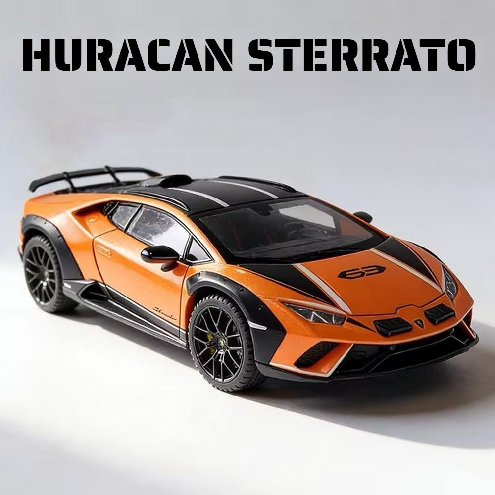Масштаб 1:24 Huracan Sterrato Revuelto Модель автомобиля Игрушка Рулевое управление передним колесом Открывающиеся двери Модели суперкаров Подарки для хобби детей