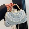 2025 лето новый зарубежный стиль цепочка французский ужин кэжуал плечо ниша ручная пайетки модная сумка