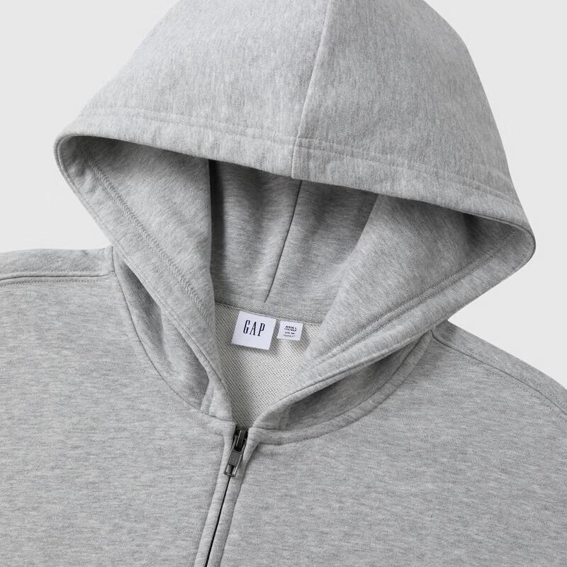 Gap Унисекс Толстовка с капюшоном на молнии с принтом логотипа