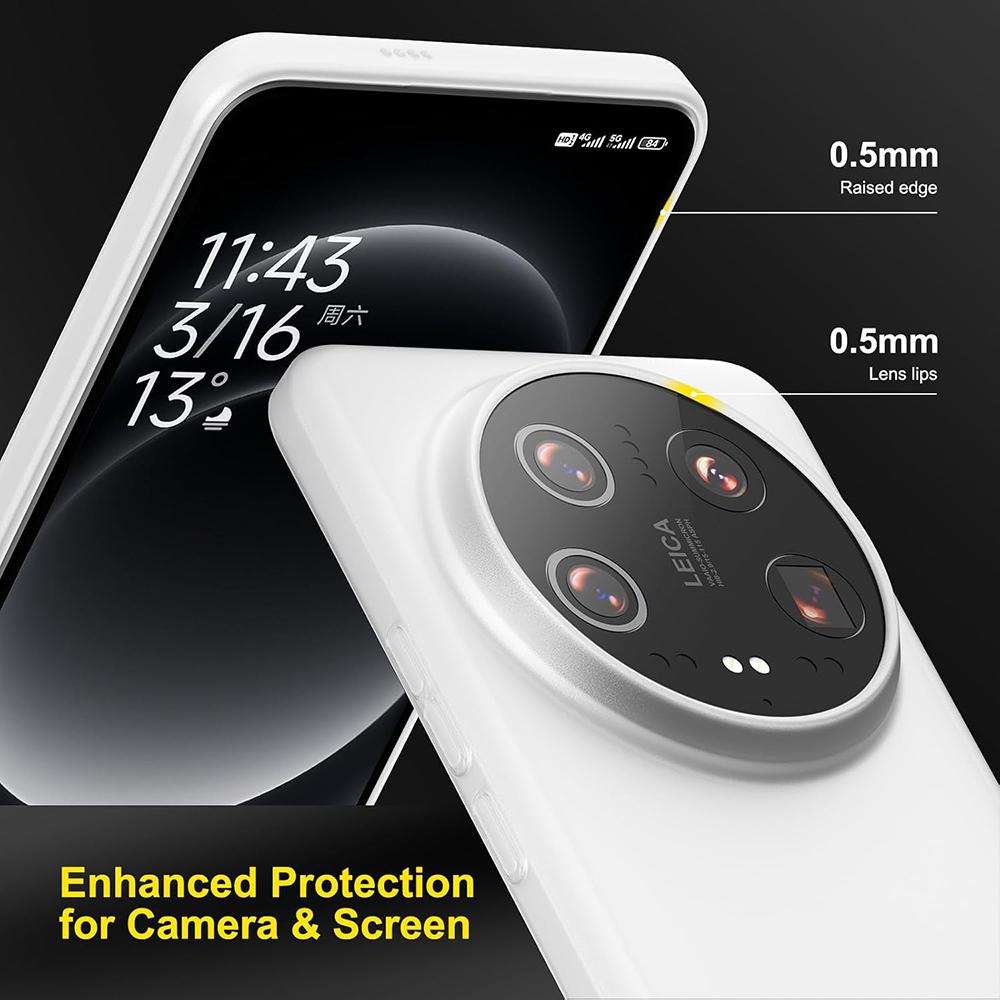 0,3 мм ультратонкий матовый чехол для Xiaomi Mi 15 14 13 13T Pro ультрапрозрачный матовый твердый чехол Fit Shell Anti-Fingerprints