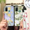 Dirt-resistant Silicone Phone Case For Doogee N30 Waterproof Kickstand Flower Oil Painting Fashion Design Phone Holder