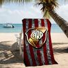Beach Towel with Club Atlético River Plate Pattern - soft,absorbent,machine washable Lightweight&Modern,swimming,Travel Essentials