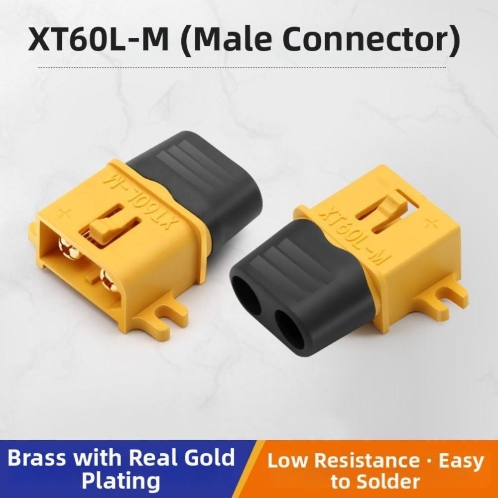 Amass XT60L-F M Plug Yellow Male Female Plug New XT60L Connector RC Car Parts