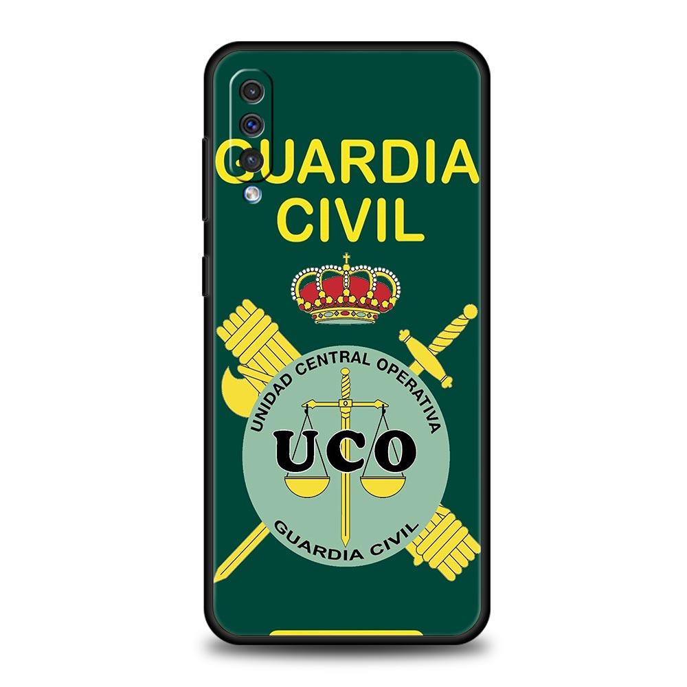 Spanish Guard Civil Emblem Case For Samsung A26 A36 A56 A54 A52 A50 A70 A40 A12 A14 A16 A22 A24 A42 A34 A32 5G A04s A06 5G Cover