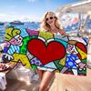 Полотенца для пляжа Britto Art Towel Быстросохнущие Подходят для Бассейнов, Кемпинга, Йоги и Тренажерного Зала