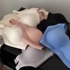 Ультратонкий ударопрочный бесшовный бюстгальтер для большой груди: Воздухопроницаемость, текстура желе, беспроводная связь и подтяжка.