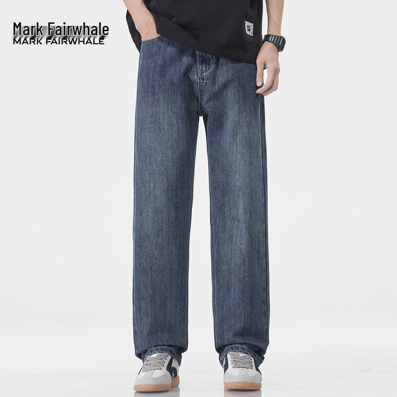 Mark Fairwhale Men's Vintage Loose Straight-Leg Jeans