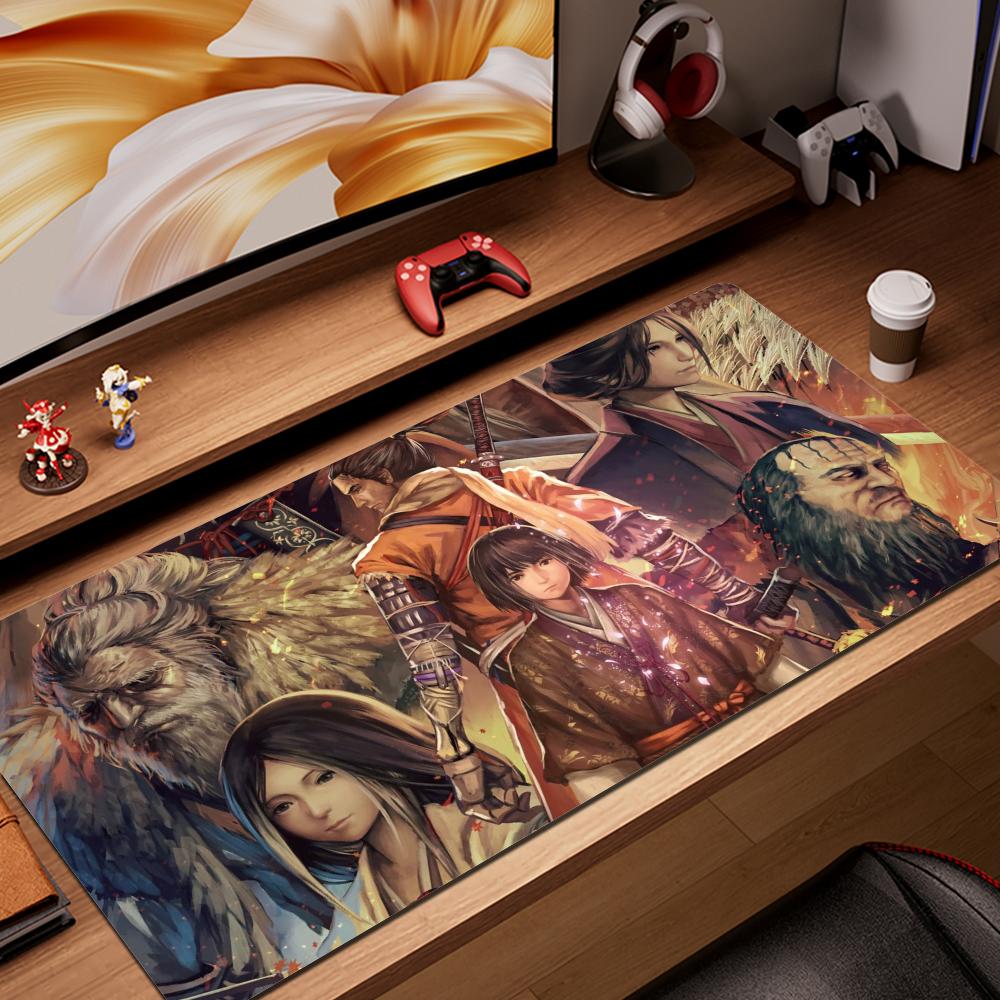 Коврик для мыши Sekiro Shadows Die Twice Игровой коврик для мыши Большой 900x400 Коврик для мыши Геймерский XXL Ковер Настольный коврик для ПК Ковер для клавиатуры