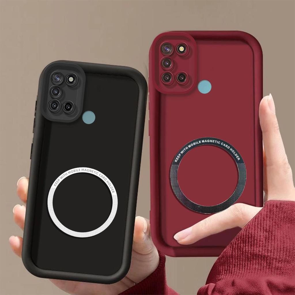 Матовый приятный на ощупь ТПУ чехол для телефона realme 7i, ударопрочный, мягкая накладка