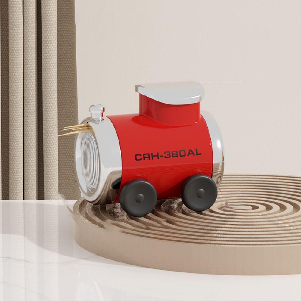 High-End Automatic Toothpick Can Cute Train Toothpick Can Toothpick Box Ornament  Living Room