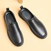 Весна Лето Мужские Черные Туфли Натуральная Кожа Повседневная Обувь Мужская Нескользящая Мужская Обувь Высокого Качества Мужские Плоские Туфли Новое Поступление