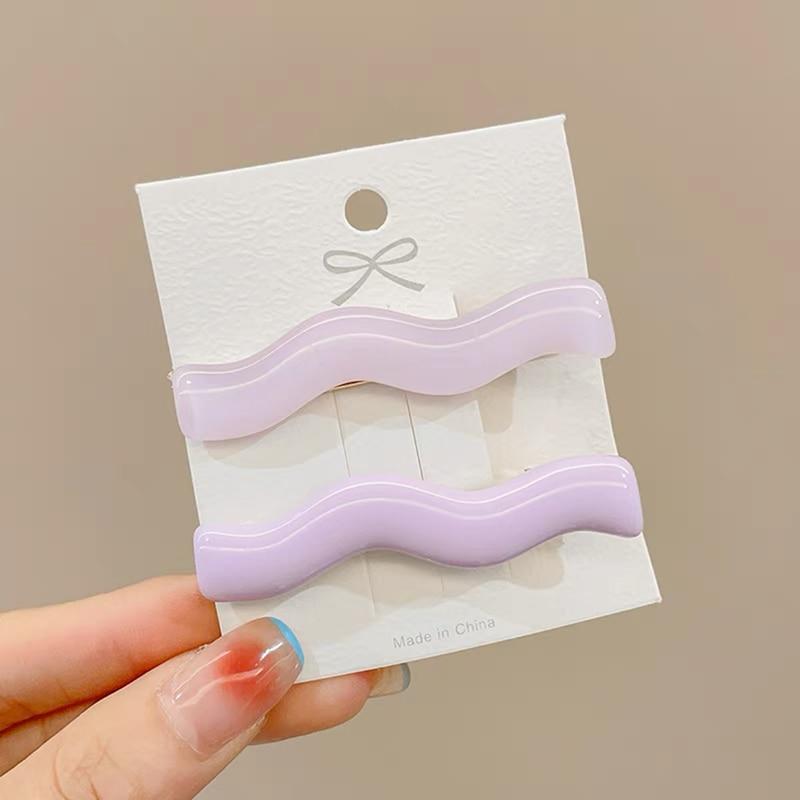 1 комплект, винтажные акриловые заколки для волос, корейские волнистые заколки с геометрическим рисунком, заколки для волос для женщин, аксессуары для волос, модные головные уборы для детей и девочек