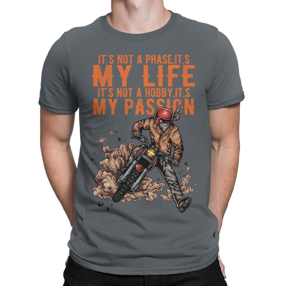 Biker Lovers Mens TShirt Motorbike Motorcycle Funny Skull Tee Top
