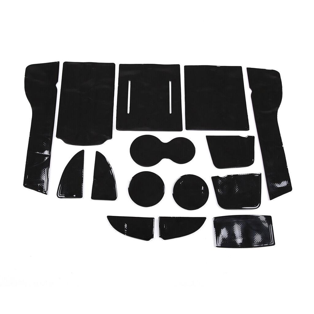 15PCS Car Door Slot Rubber Mat Non-slip Cup Liner Pad For - Honda Civic