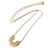 [N7871] - Hammered Gold 'Cléopatra' Gold Plated Necklace