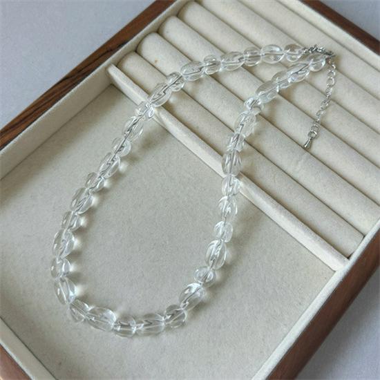 Высококачественный корейский набор из ожерелья и браслета с кристаллами из Дондэмуна