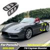 Для 718 Cayman Boxster 2016 2017 2018 2019 2020 Автомобильные Декоративные Аксессуары для Решетки Вентиляции Бокового Бампера Радиатора Кузова